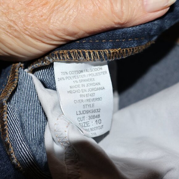 Ralph Lauren Jeans, Women Size 10, Blue, 5 Pocket design, Boot Leg, - Picture 8 of 9